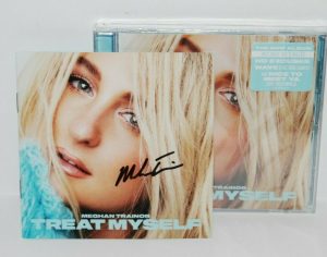 MEGHAN TRAINOR SIGNED (TREAT MYSELF) AUTOGRAPED CD COVER WITH NEW SEALED CD! #2  COLLECTIBLE MEMORABILIA