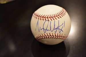 MICHAEL ANDRETTI SIGNED AUTOGRAPHED RAWLINGS BASEBALL COLLECTIBLE MEMORABILIA
