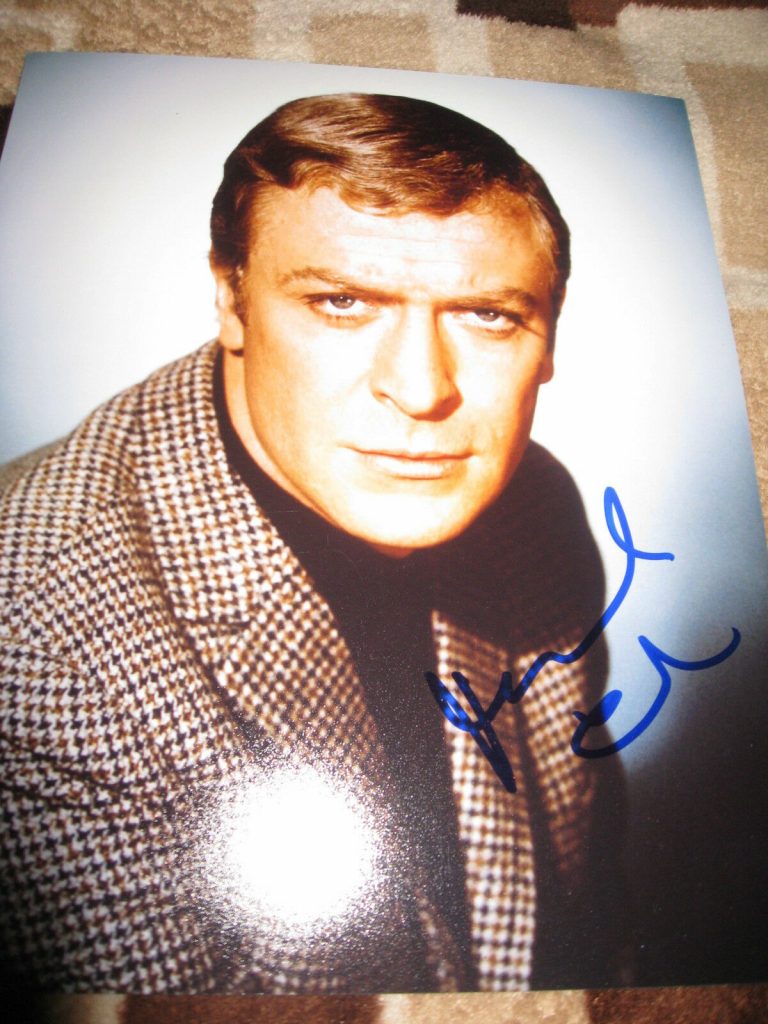 MICHAEL CAINE SIGNED AUTOGRAPH 8×10 VINTAGE PROMO DARK KNIGHT RISES IN PERSON G COLLECTIBLE MEMORABILIA
