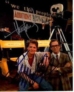 MICHAEL J. FOX & HUEY LEWIS SIGNED AUTOGRAPHED BACK TO THE FUTURE PHOTO COLLECTIBLE MEMORABILIA