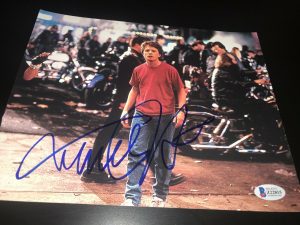 MICHAEL J FOX SIGNED AUTOGRAPH 8×10 PHOTO BACK TO THE FUTURE MARTY BECKETT BAS COLLECTIBLE MEMORABILIA