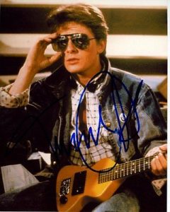 MICHAEL J. FOX SIGNED AUTOGRAPHED BACK TO THE FUTURE MARTY MCFLY PHOTO COLLECTIBLE MEMORABILIA