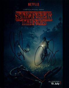 MICHAEL STEIN & KYLE DIXON SIGNED 8×10 PHOTO STRANGER THINGS MUSIC COMPOSERS COA COLLECTIBLE MEMORABILIA