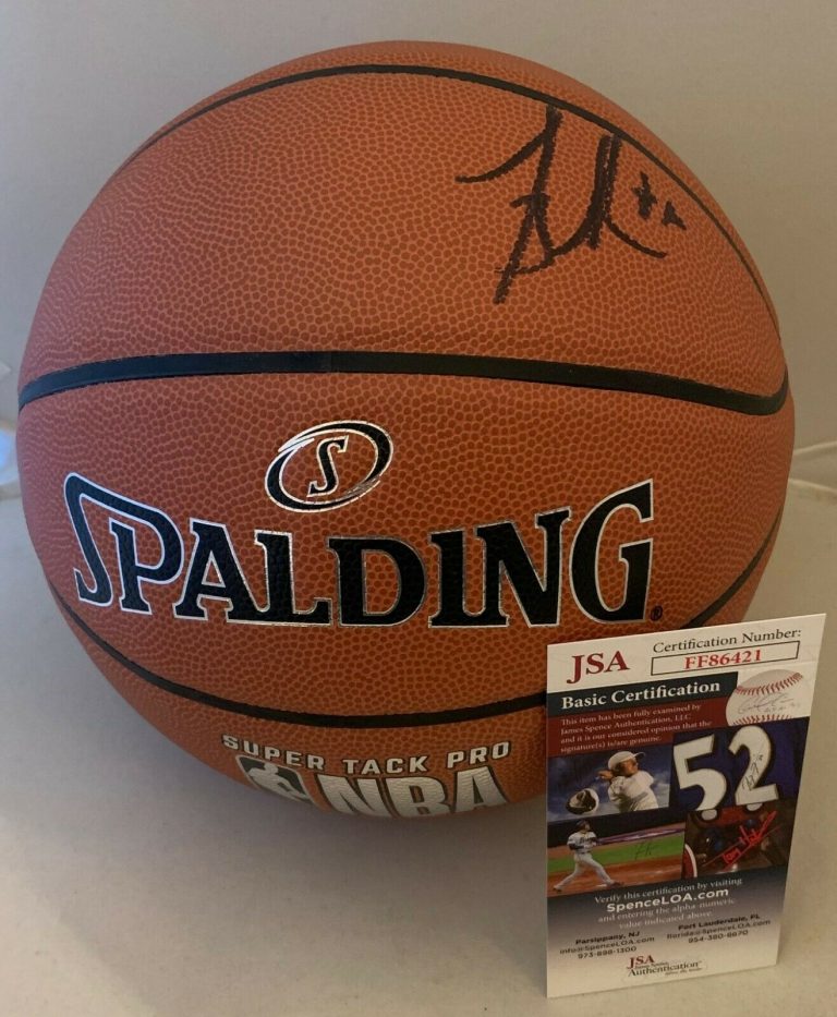 MIKE BIBBY GRIZZLIES KINGS SIGNED F/S NBA BASKETBALL BALL AUTOGRAPHED JSA  COLLECTIBLE MEMORABILIA
