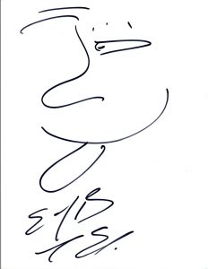 MIKE ELI SIGNED AUTOGRAPHED HAND DRAWN SKETCH ELI YOUNG BAND COA VD COLLECTIBLE MEMORABILIA