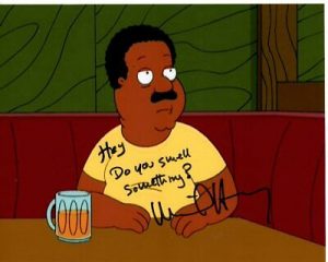 MIKE HENRY SIGNED AUTOGRAPHED FAMILY GUY CLEVELAND BROWN PHOTO GREAT CONTENT COLLECTIBLE MEMORABILIA