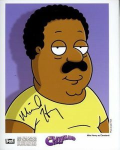 MIKE HENRY SIGNED AUTOGRAPHED THE CLEVELAND BROWN SHOW FAMILY GUY PHOTO COLLECTIBLE MEMORABILIA
