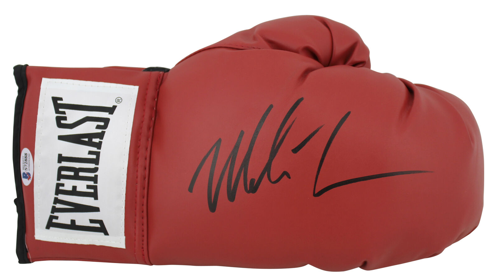 Mike Tyson Authentic Signed Red Everlast Boxing Glove w/ Black ...