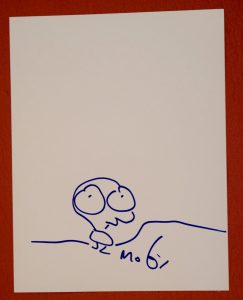 MOBY SIGNED AUTOGRAPHED 8.5×11 SKETCH DRAWING EDM DJ MOBY RICHARD HALL COA COLLECTIBLE MEMORABILIA