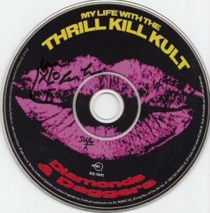MY LIFE WITH THE THRILL KILL KULT SIGNED (DIAMONDS & DAGGERZ) CD W/COA  COLLECTIBLE MEMORABILIA