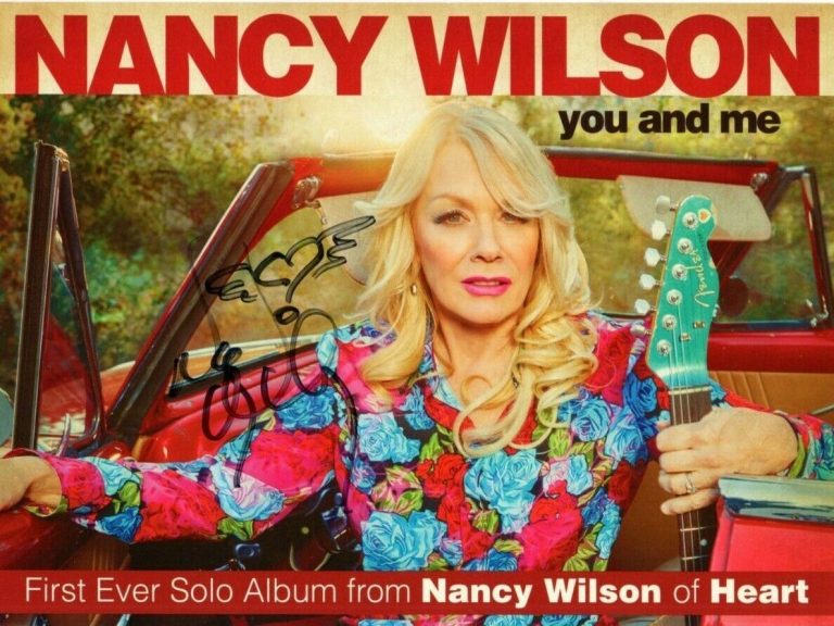 NANCY WILSON ( HEART ) SIGNED AUTOGRAPHED MINI PROMO POSTER + CD COLLECTIBLE MEMORABILIA
