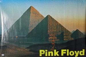 NICK MASON & DAVID GILMOUR AUTHENTIC SIGNED 24×36 PINK FLOYD POSTER PSA #Y06704 COLLECTIBLE MEMORABILIA