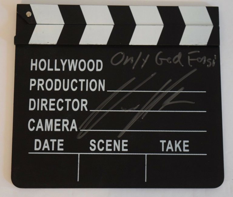NICOLAS WINDING REFN SIGNED AUTOGRAPH CLAPBOARD ONLY GOD FORGIVES COA VD COLLECTIBLE MEMORABILIA