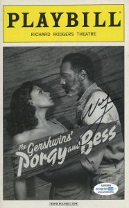 NORM LEWIS “PORGY AND BESS” AUTOGRAPH SIGNED BROADWAY PLAYBILL ACOA COLLECTIBLE MEMORABILIA