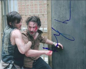 Norman Reedus Andrew Lincoln Autographed 8x10 The Walking Dead  Reprint 