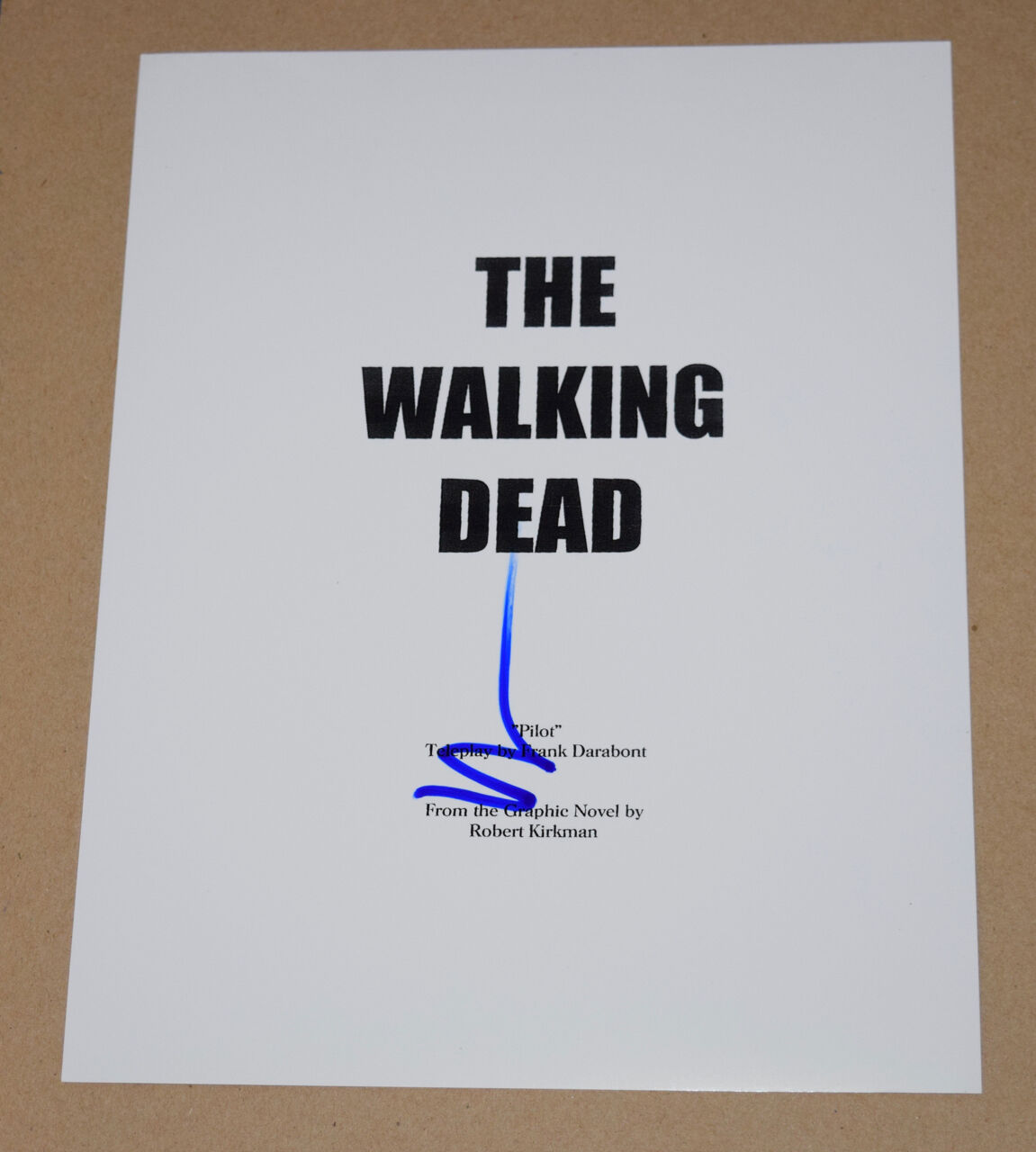 Norman Reedus Signed Autographed The Walking Dead Pilot Episode Script COA B 
