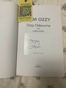 OZZY OSBOURNE SIGNED AUTOGRAPHED I AM OZZY BOOK COLLECTIBLE MEMORABILIA