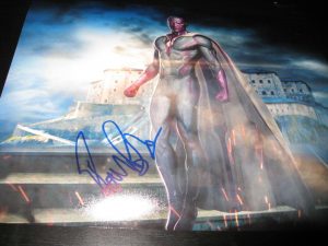 PAUL BETTANY SIGNED AUTOGRAPH 8×10 PHOTO AVENGERS AGE OF ULTRON VISION PROMO X2 COLLECTIBLE MEMORABILIA