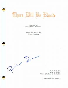 PAUL DANO SIGNED AUTOGRAPH – THERE WILL BE BLOOD MOVIE SCRIPT – DANIEL DAY-LEWIS COLLECTIBLE MEMORABILIA