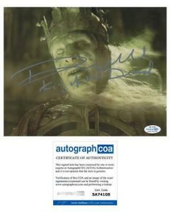 PAUL NORELL “THE LORD OF THE RINGS” SIGNED ‘KING OF THE DEAD’ 8×10 PHOTO ACOA COLLECTIBLE MEMORABILIA