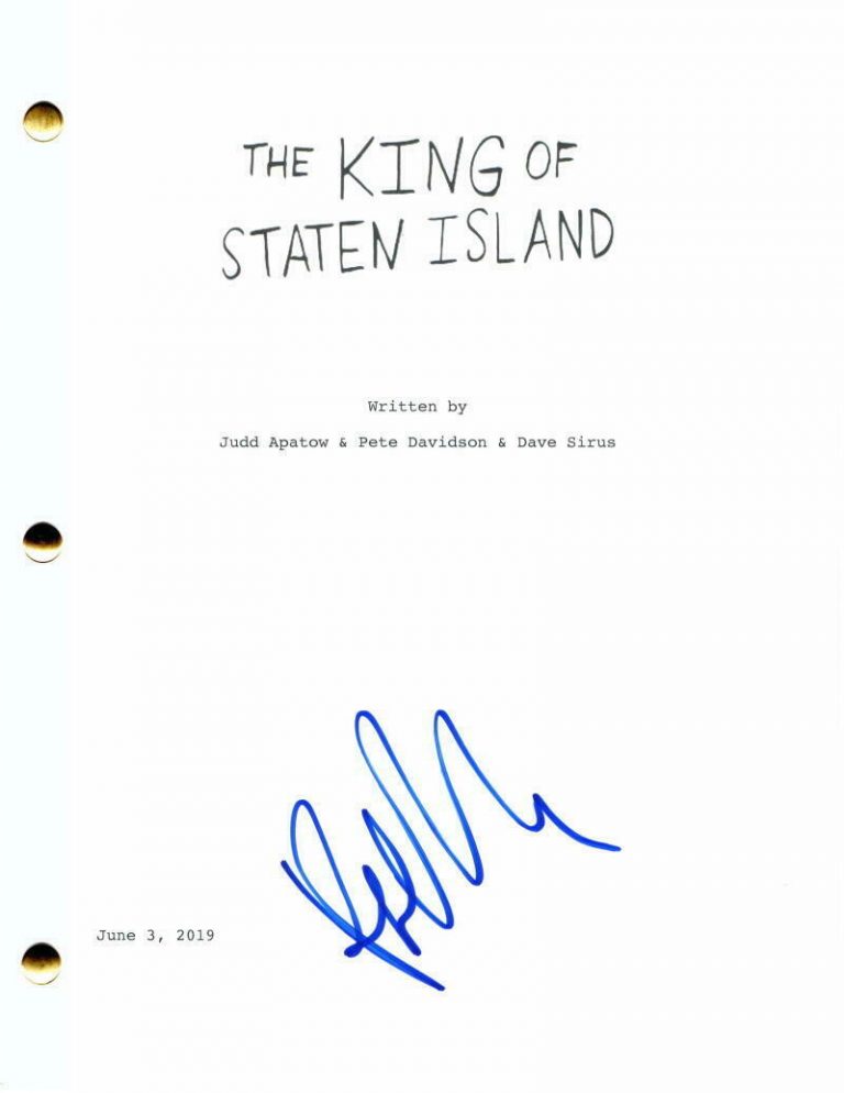 PETE DAVIDSON SIGNED AUTOGRAPH THE KING OF STATEN ISLAND FULL