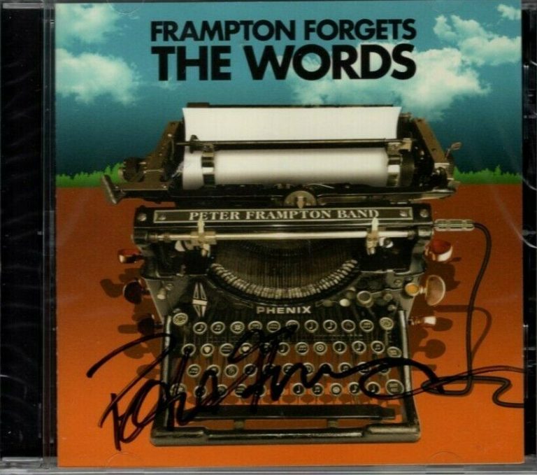 PETER FRAMPTON SIGNED AUTOGRAPHED FRAMPTON FORGETS THE WORDS CD INSERT BOOKLET COLLECTIBLE MEMORABILIA