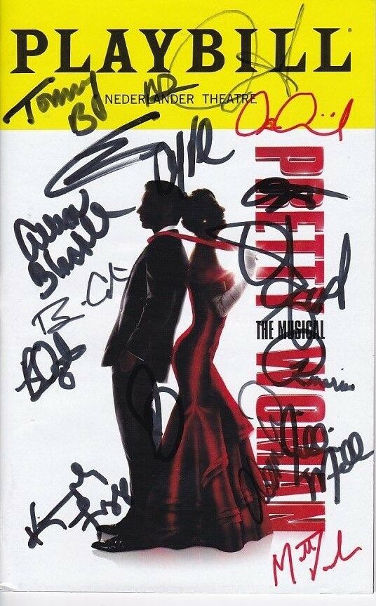 PRETTY WOMAN SIGNED AUTOGRAPHED CAST PLAYBILL SAMANTHA BARKS ANDY KARL ORFEH COLLECTIBLE MEMORABILIA