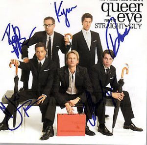 QUEER EYE FOR THE STRAIGHT GUY AUTOGRAPHED CD COVER PSA/DNA AFTAL COLLECTIBLE MEMORABILIA