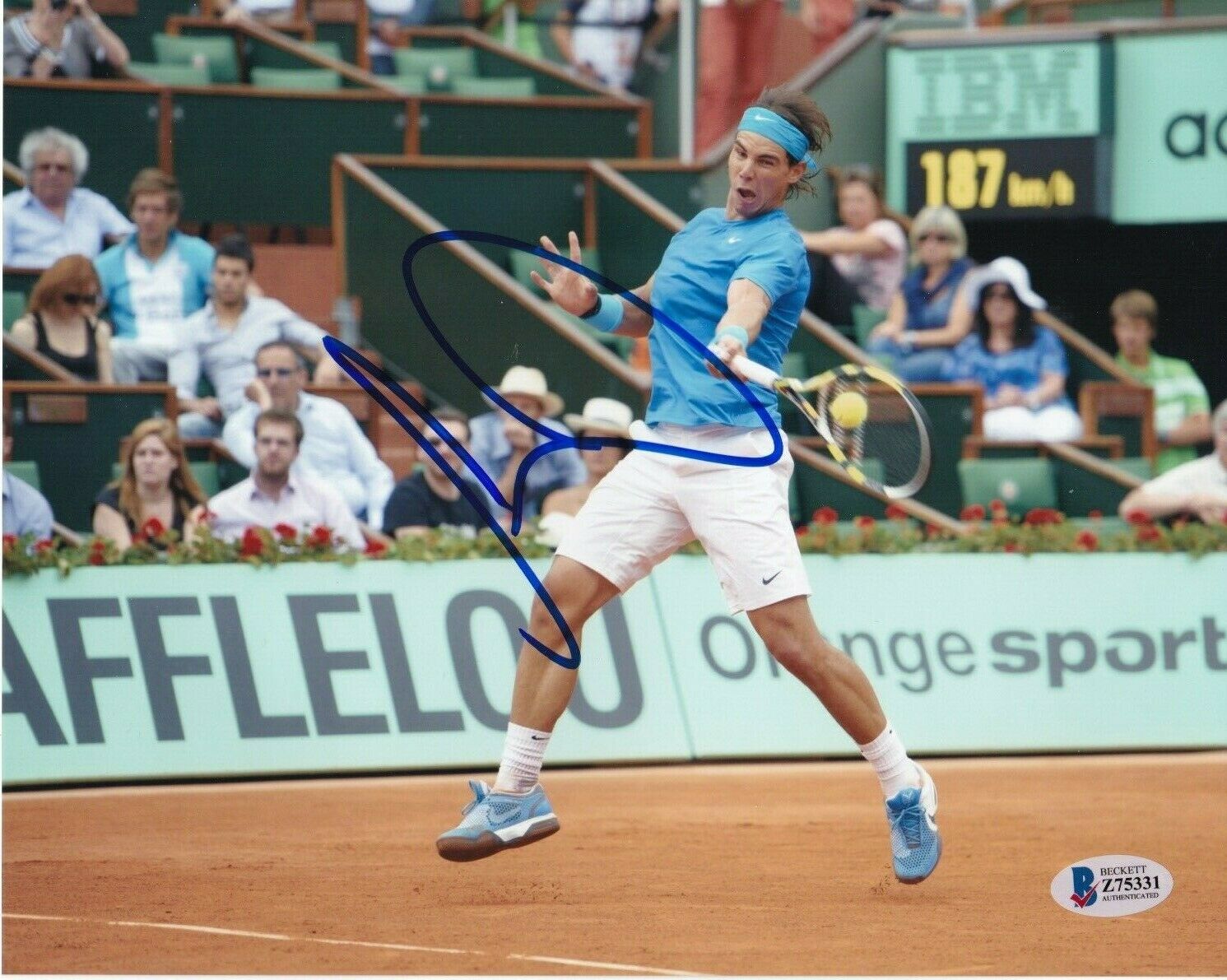 RAFAEL NADAL SIGNED 8X10 PHOTO TENNIS WIMBLEDON BECKETT BAS AUTOGRAPH ...