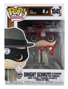 RAINN WILSON THE OFFICE SIGNED #1045 FUNKO POP VINYL FIGURE BAS #Z03488 COLLECTIBLE MEMORABILIA