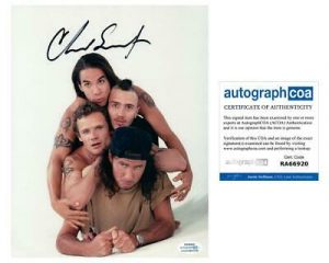 RED HOT CHILI PEPPERS CHAD SMITH AUTOGRAPHED SIGNED 8×10 PHOTO DRUMMER VINTAGE COLLECTIBLE MEMORABILIA