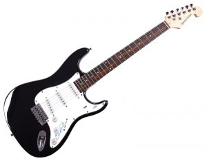 RED HOT CHILI PEPPERS CHAD SMITH AUTOGRAPHED SIGNED GUITAR ACOA PSA COLLECTIBLE MEMORABILIA