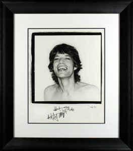 ROLLING STONES MICK JAGGER “BEST WISHES” SIGNED 16×20 FRAMED PHOTO BAS #A86820 COLLECTIBLE MEMORABILIA