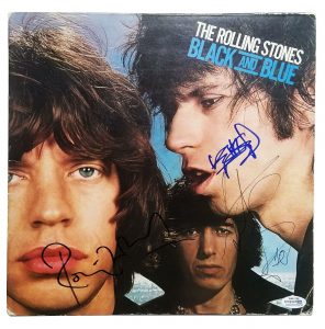 ROLLING STONES X3 AUTOGRAPHED SIGNED ALBUM RECORD LP ACOA COLLECTIBLE MEMORABILIA