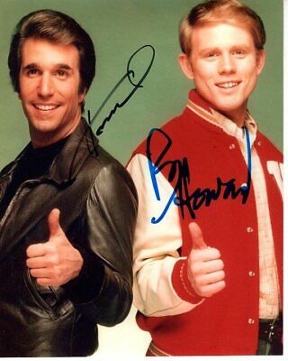 RON HOWARD & HENRY WINKLER Signed Autographed HAPPY DAYS Photo