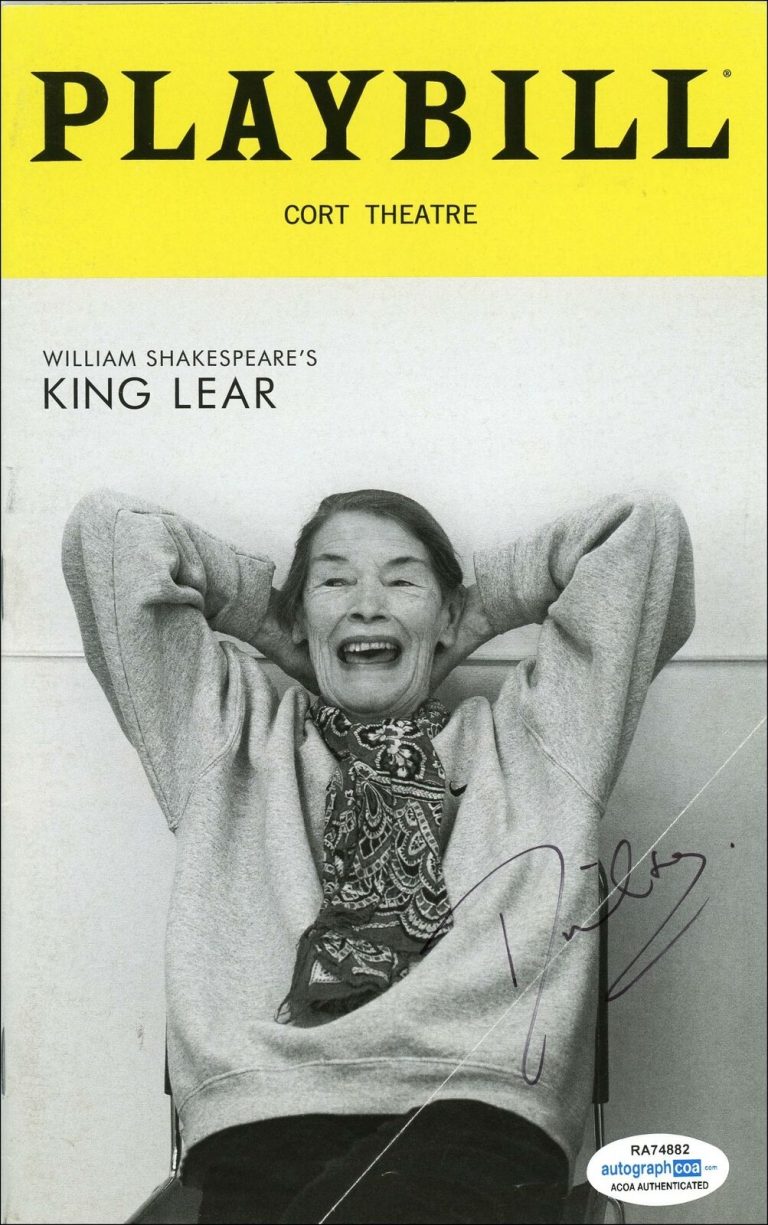 RUTH WILSON “KING LEAR” AUTOGRAPH SIGNED BROADWAY PLAYBILL ACOA COLLECTIBLE MEMORABILIA