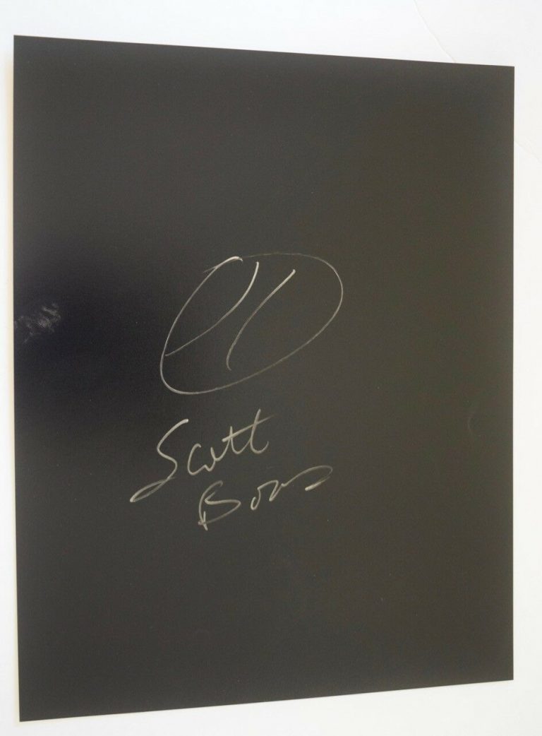 SCOTT BORAS SIGNED AUTOGRAPHED HAND DRAWN 11×14 SKETCH BASEBALL AGENT COA VD COLLECTIBLE MEMORABILIA