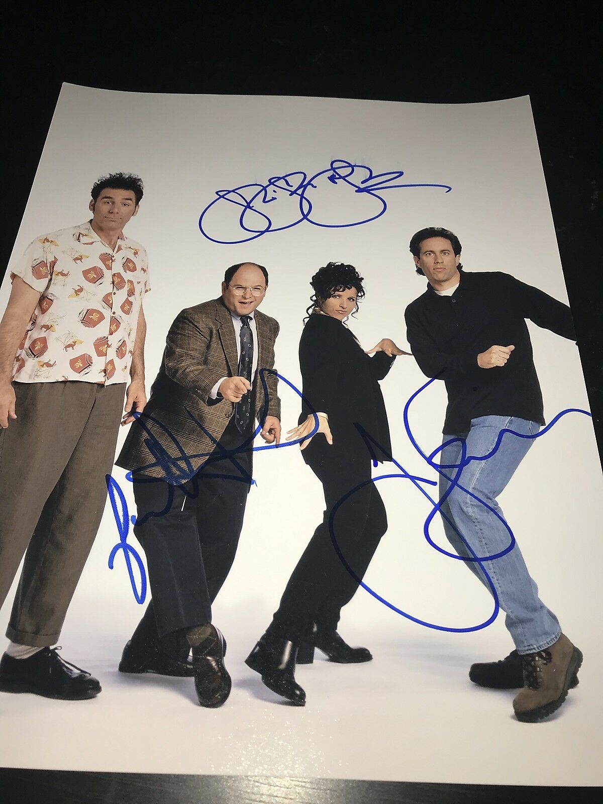 Seinfeld Cast Signed Autograph 11x14 Photo Jerry Seinfeld Television Rare Coa X2 Autographia 5986