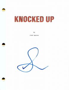 SETH ROGEN SIGNED AUTOGRAPH KNOCKED UP FULL MOVIE SCRIPT – THIS IS THE END, RARE COLLECTIBLE MEMORABILIA