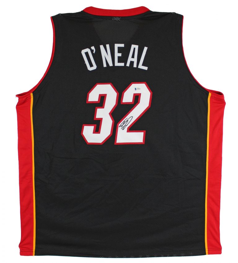 SHAQUILLE O’NEAL AUTHENTIC SIGNED BLACK PRO STYLE JERSEY AUTOGRAPHED BAS COLLECTIBLE MEMORABILIA