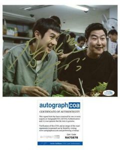 SONG KANG-HO & CHOI WOO-SIK “PARASITE” AUTOGRAPHS SIGNED 8×10 PHOTO ACOA  COLLECTIBLE MEMORABILIA
