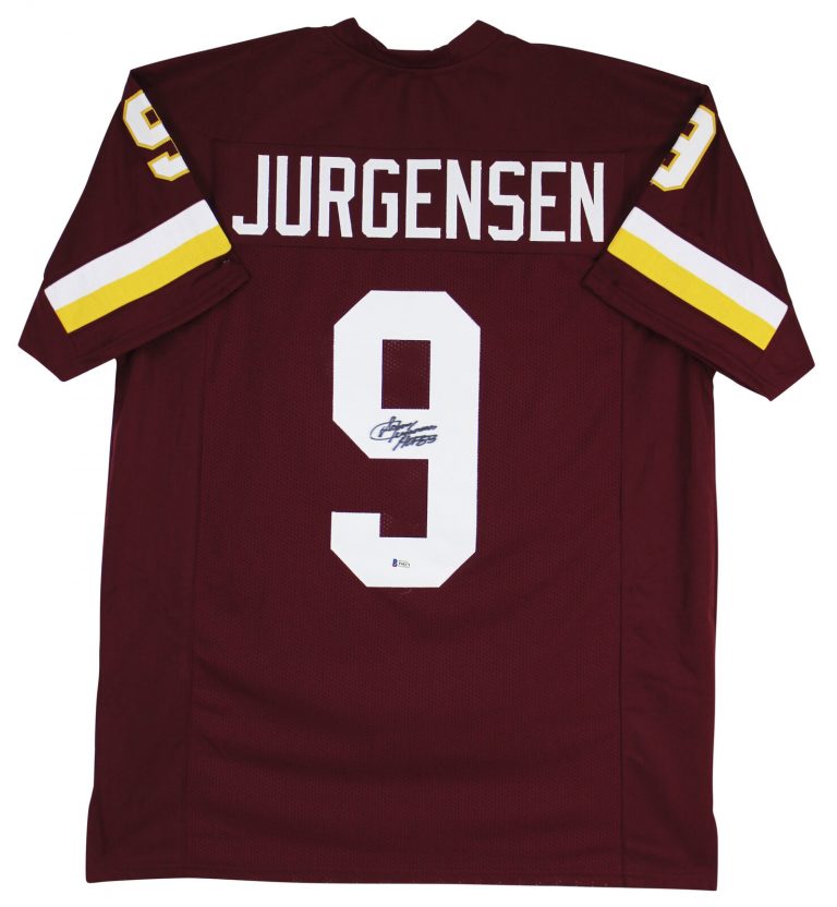 SONNY JURGENSEN “HOF 83” AUTHENTIC SIGNED MAROON PRO STYLE JERSEY BAS WITNESSED COLLECTIBLE MEMORABILIA