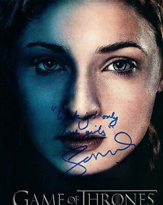 SOPHIE TURNER SIGNED AUTOGRAPHED 8×10 PHOTO GAME OF THRONES RARE QUOTE COA VD COLLECTIBLE MEMORABILIA
