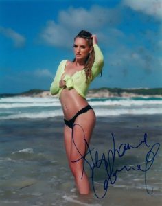 STEPHANIE CHANEY SIGNED AUTOGRAPHED 8×10 PHOTO HOT SEXY MODEL COA COLLECTIBLE MEMORABILIA