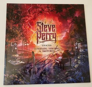 STEVE PERRY SIGNED TRACES ALTERNATE BLUE VINYL RECORD ALBUM JOURNEY BECKETT COA COLLECTIBLE MEMORABILIA