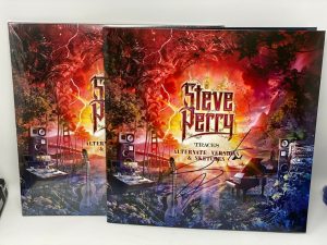 STEVE PERRY SIGNED TRACES ALTERNATE VERSIONS AND SKETCHES VINYL AUTOGRAPH AUTO COLLECTIBLE MEMORABILIA