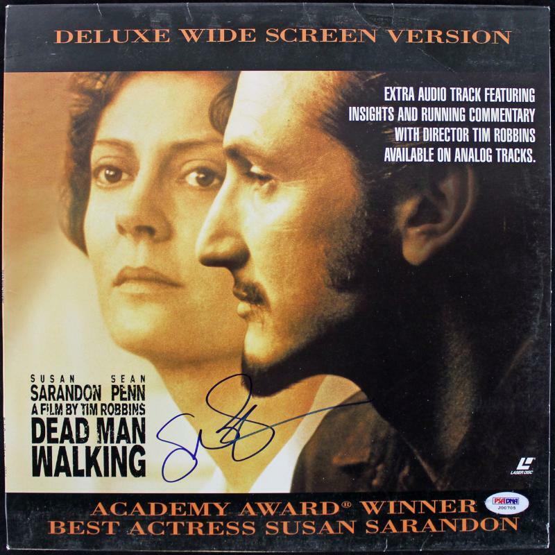 SUSAn Sarandon Dead Man Walking Authentic Signed Laserdisc Cover PSA/DNA J00705 Autographia