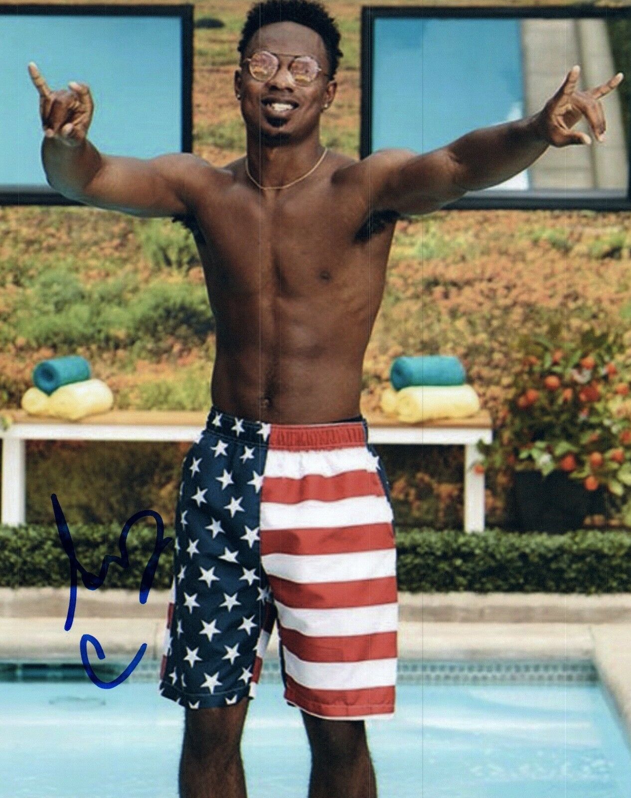 Swaggy C Chris Williams Signed 8x10 Photo Big Brother 20 Bb20 Shirtless Pose Coa Autographia 5824