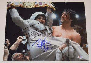 SYLVESTER STALLONE & TALIA SHIRE SIGNED AUTOGRAPH 11×14 PHOTO ROCKY PSA/DNA COA COLLECTIBLE MEMORABILIA