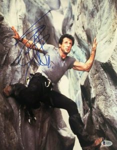 SYLVESTER STALLONE CLIFFHANGER ROCKY SIGNED AUTOGRAPHED 11×14 PHOTO BECKETT COA COLLECTIBLE MEMORABILIA